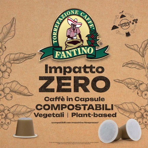 Capsule Compostabili Compatibili Nespresso Caffè Fantino