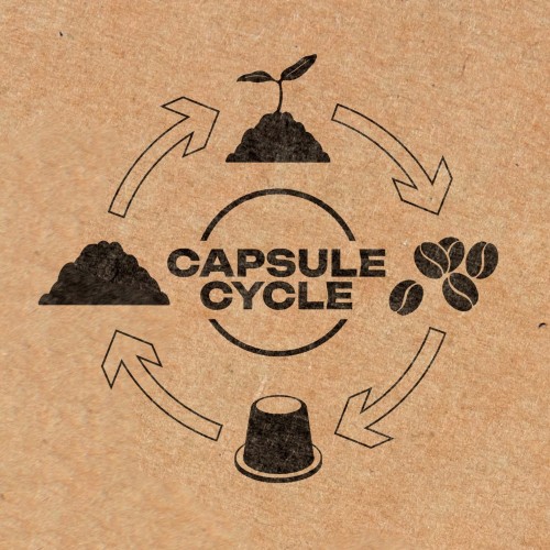 Ciclo di compostaggio capsule Caffè Fantino